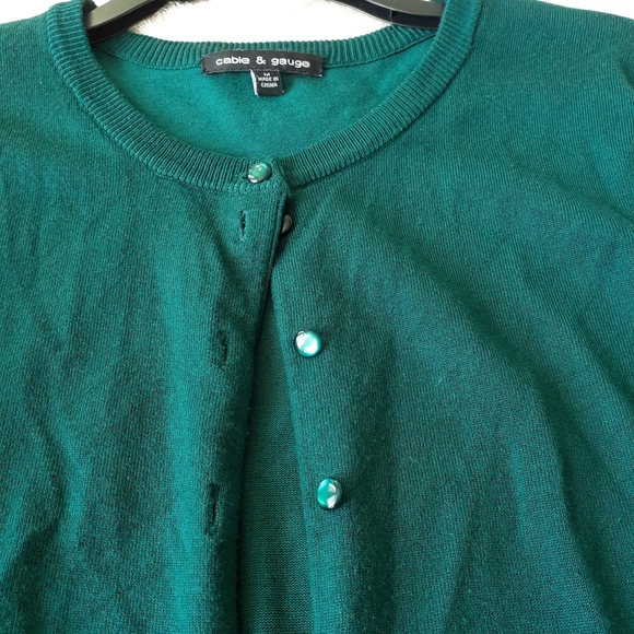 Teal Knit Cardigan - Picture 3 of 5